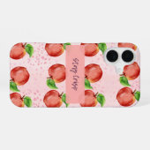 Bleib knackig (Apfel) iPhone 16 Hülle (Rückseite (Horizontal))