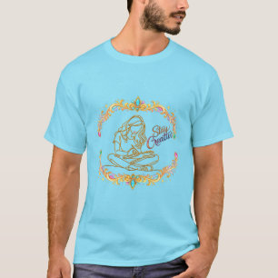 Bleib kreativ Gold Line Art Herren Basic T-Shirt