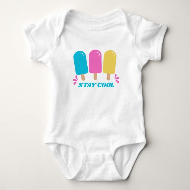 BLEIB KÜHL BABY STRAMPLER (Vorderseite)