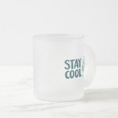 BLEIB KÜHL Frost Glas-Mug Mattglastasse (VorderseiteRechts)