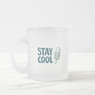 BLEIB KÜHL Frost Glas-Mug Mattglastasse