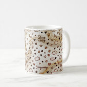 Bleib Kuschelig Doodle-Muster-Tasse Kaffeetasse (VorderseiteRechts)