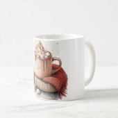 Bleib Kuschelig - Wasserfarben Winter Tasse (VorderseiteRechts)