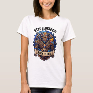 Bleib legendär, geboren um Gorillas zu segeln T-Shirt