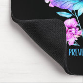Bleib Libelle Semikolon Präventionsbewusstsein Mousepad (Ecke)
