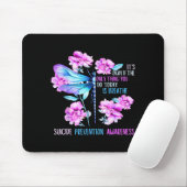 Bleib Libelle Semikolon Präventionsbewusstsein Mousepad (Mit Mouse)