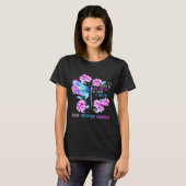 Bleib Libelle Semikolon Präventionsbewusstsein T-Shirt (Vorne ganz)