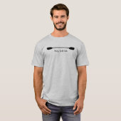 Bleib Links-lastiges Paddel T-Shirt (Vorne ganz)