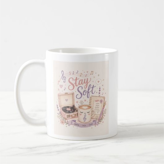 Bleib Locker Musikliebhaber Tasse (Links)