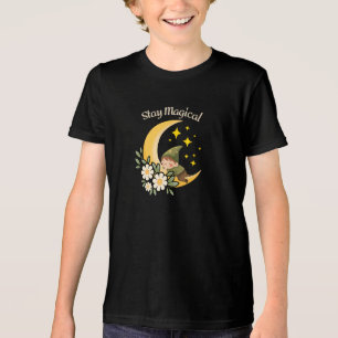 Bleib Magisch Gnom auf dem zunehmendem Mond   Whim Tri-Blend Shirt