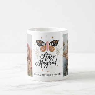 "Bleib Magisch" Schmetterlings-Fotomug Kaffeetasse