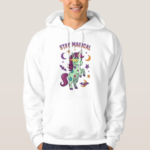 "Bleib Magisch" Zombie Einhorn Hoodie