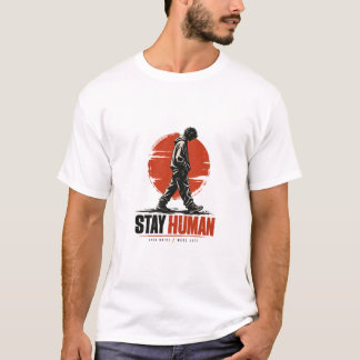 Bleib Mensch T-Shirt – Inspirierende Streetwear Gr