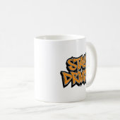 Bleib Motiviert Graffiti Kaffeetasse (VorderseiteRechts)