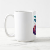 Bleib Mutig, Vertraue Gott Cyber-Handschuh Grafik  Kaffeetasse (Links)