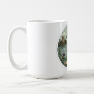 Bleib neugierig gemütliches Kryptid Nessie Loch Ne Kaffeetasse