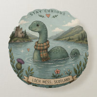 Bleib neugierig gemütliches Kryptiden Nessie Loch 