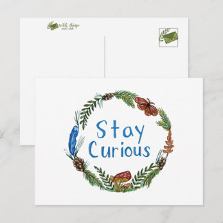 Bleib neugierig Postkarte