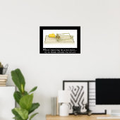 Bleib nicht im Rattenrennen (L) stecken Poster (Heimbüro)