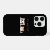 Bleib paw-sitiv iPhone hülle (Rückseite (Horizontal))