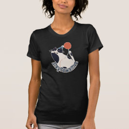 Bleib Pawsitiv Damen Slim Fit Smoking-Katze Geburt T-Shirt