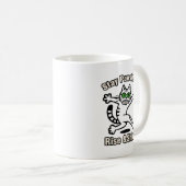 Bleib Pawsitiv Katze Kaffeetasse (VorderseiteRechts)