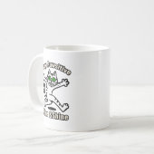 Bleib Pawsitiv Katze Kaffeetasse (Vorderseite Links)