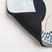 Bleib Pawsitiv Katzenillustration Moderne Künstler Mousepad (Ecke)