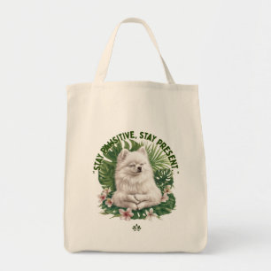 Bleib Pawsitiv Meditierender Hund Tragetasche