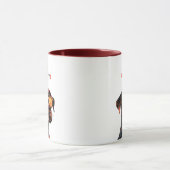 Bleib Pawsitiv Tasse – Cooler Hund mit Sonnenbrill (Zentrum)