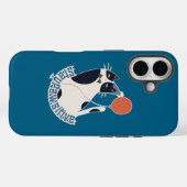 Bleib Pawsitiv Tuxedo-Katze Mitternachtsblau Case-Mate iPhone Hülle (Rückseite (Horizontal))