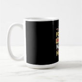 Bleib positiv, arbeite hart, mach es wahr kaffeetasse (Links)