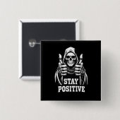 Bleib positiv button (Vorne & Hinten)