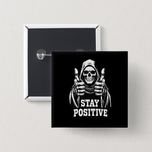 Bleib positiv button (Vorne & Hinten)