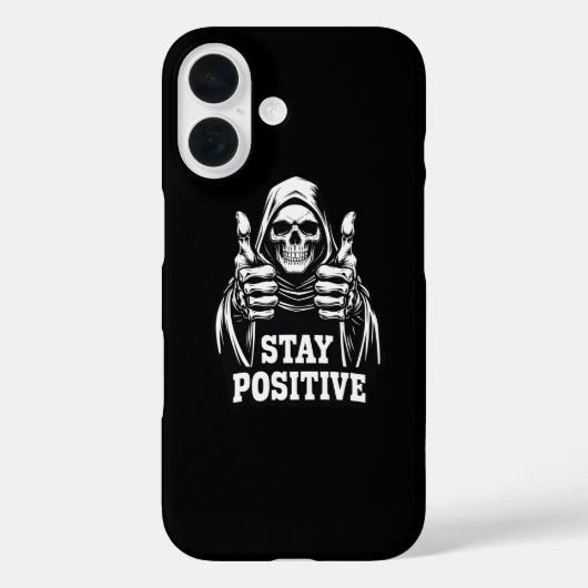 Bleib positiv Case-Mate iPhone hülle (Rückseite)