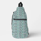 Bleib positiv crossbody bag (Vorderseite)