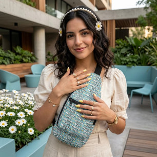 Bleib positiv crossbody bag