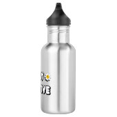 Bleib positiv edelstahlflasche (Rechts)