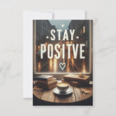 Bleib positiv einladung (Vorderseite)