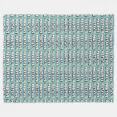 Bleib positiv fleecedecke (Vorderseite (Horizontal))