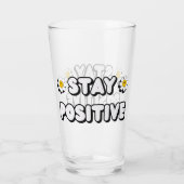 Bleib positiv glas (Rückseite)