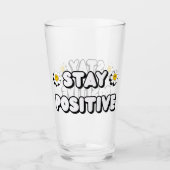 Bleib positiv glas (Vorderseite)