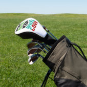 Bleib positiv golf headcover (In SItu)