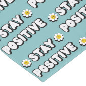 Bleib positiv großer tischläufer (Ecke)