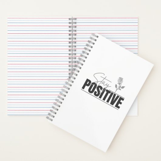 Bleib positiv: Inspirierend Notizblock (Innen)