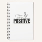 Bleib positiv: Inspirierend Notizblock (Vorderseite)