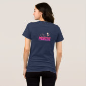 Bleib positiv Inspirierend Tri-Blend Shirt (Rückseite voll)
