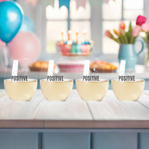 Bleib positiv: Inspirierend Weinglas Ohne Stiel