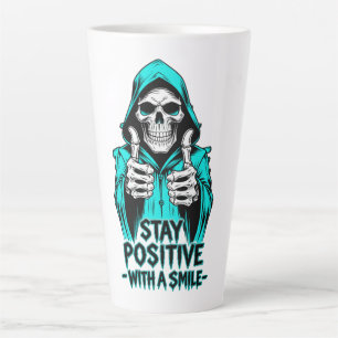 Bleib positiv – Inspirierende Motivation  Milchtasse