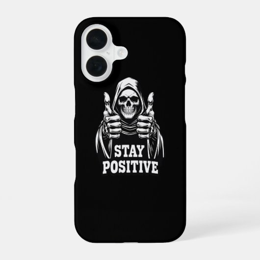 Bleib positiv iPhone 16 hülle (Rückseite)
